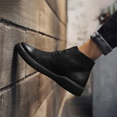 OUTDOOR HIGH-TOP MEN'S LEATHER BOOTS GB-8398